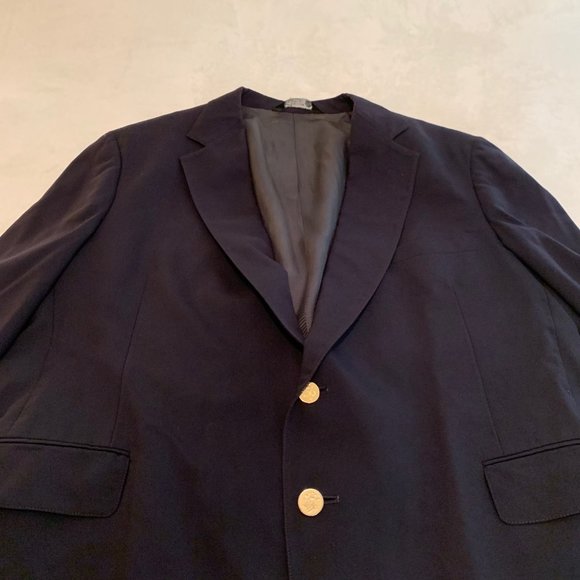 Tailor's Bench Navy Wool Suit Coat - Picture 2 of 16